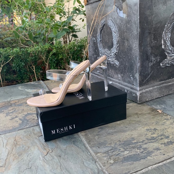 Clear Strapped Mule - Picture 2 of 3